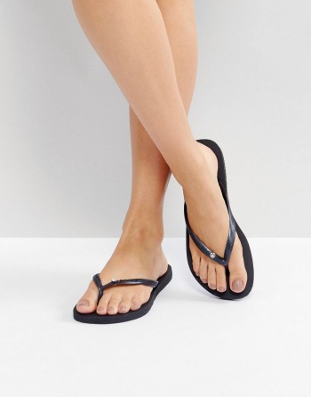 Havaianas Slim Crystal Crne - Ženske Sandale | 58734OYNR